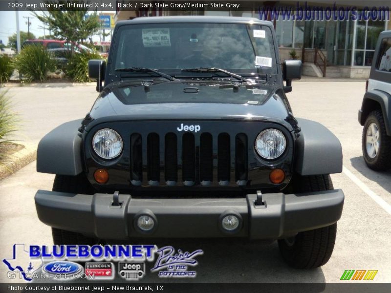 Black / Dark Slate Gray/Medium Slate Gray 2009 Jeep Wrangler Unlimited X 4x4