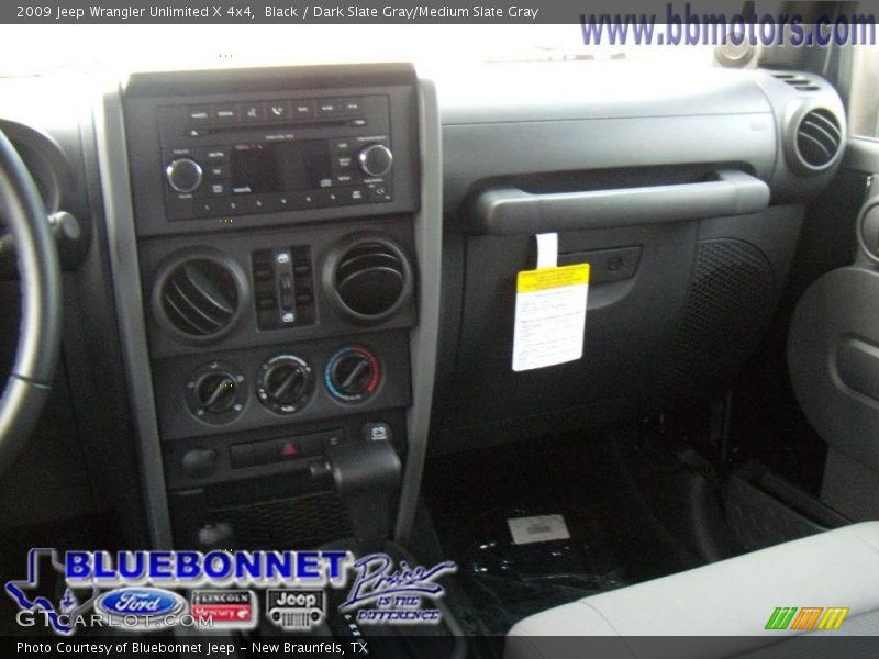 Black / Dark Slate Gray/Medium Slate Gray 2009 Jeep Wrangler Unlimited X 4x4