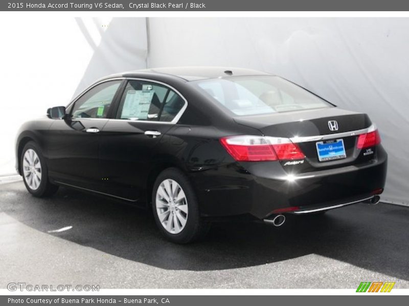 Crystal Black Pearl / Black 2015 Honda Accord Touring V6 Sedan