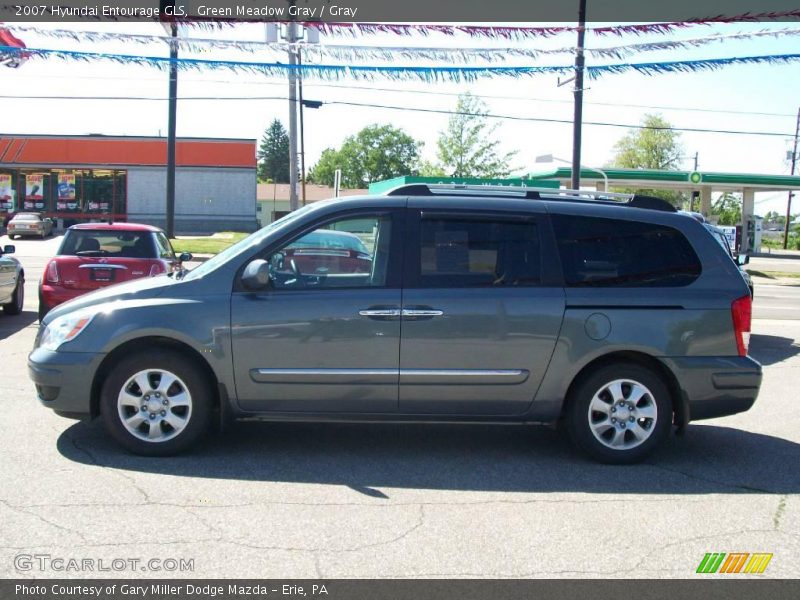 Green Meadow Gray / Gray 2007 Hyundai Entourage GLS