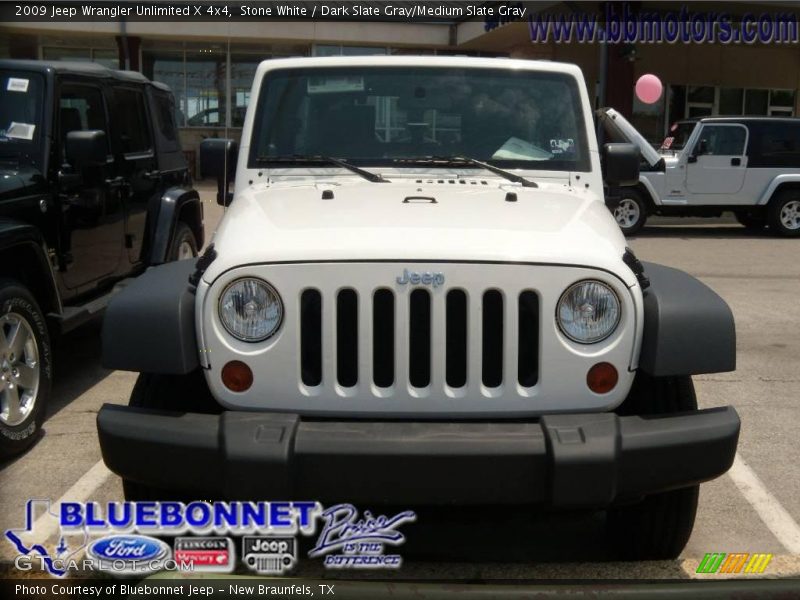 Stone White / Dark Slate Gray/Medium Slate Gray 2009 Jeep Wrangler Unlimited X 4x4