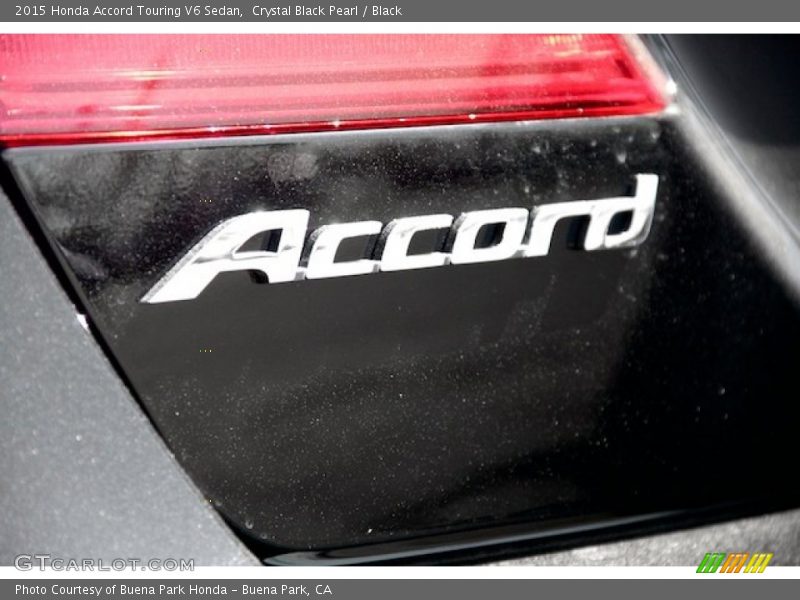 Crystal Black Pearl / Black 2015 Honda Accord Touring V6 Sedan
