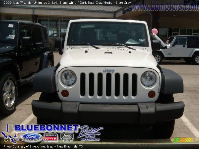 Stone White / Dark Slate Gray/Medium Slate Gray 2009 Jeep Wrangler Unlimited X 4x4