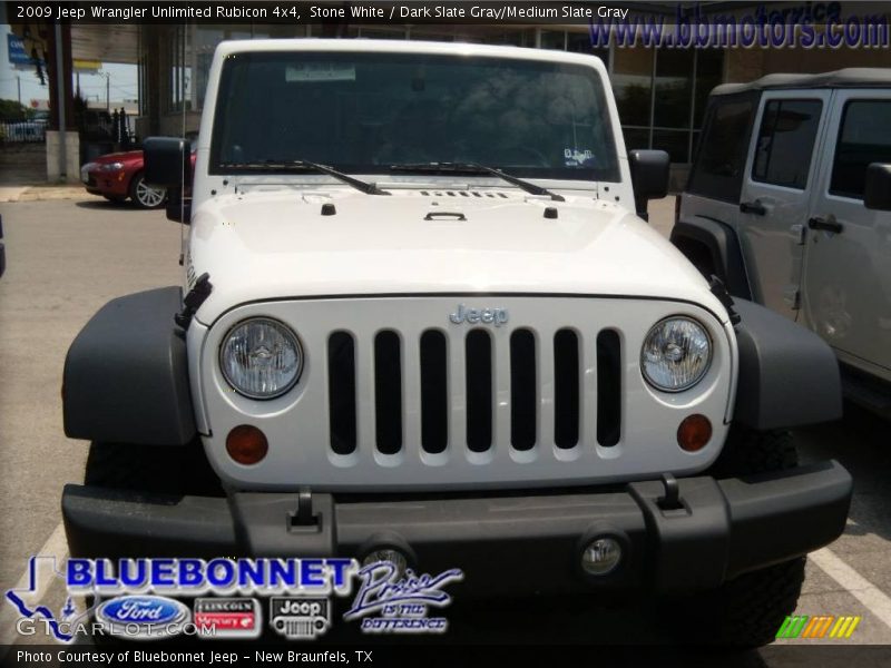 Stone White / Dark Slate Gray/Medium Slate Gray 2009 Jeep Wrangler Unlimited Rubicon 4x4