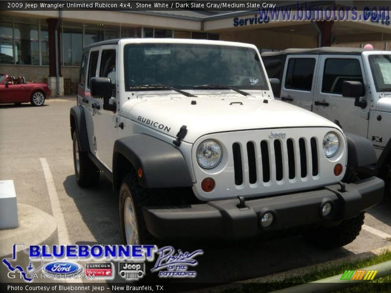 Stone White / Dark Slate Gray/Medium Slate Gray 2009 Jeep Wrangler Unlimited Rubicon 4x4