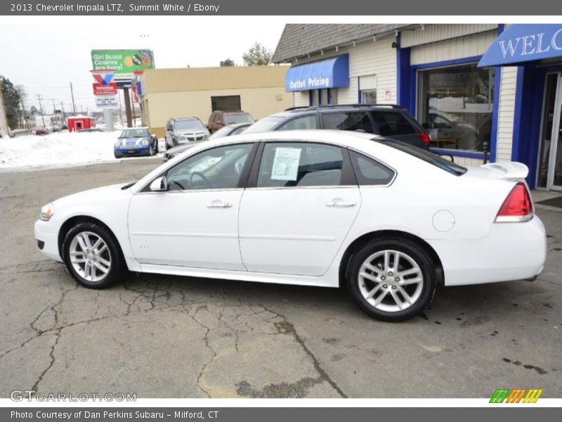 Summit White / Ebony 2013 Chevrolet Impala LTZ