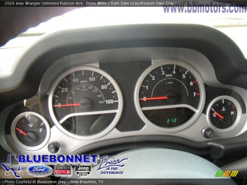 Stone White / Dark Slate Gray/Medium Slate Gray 2009 Jeep Wrangler Unlimited Rubicon 4x4