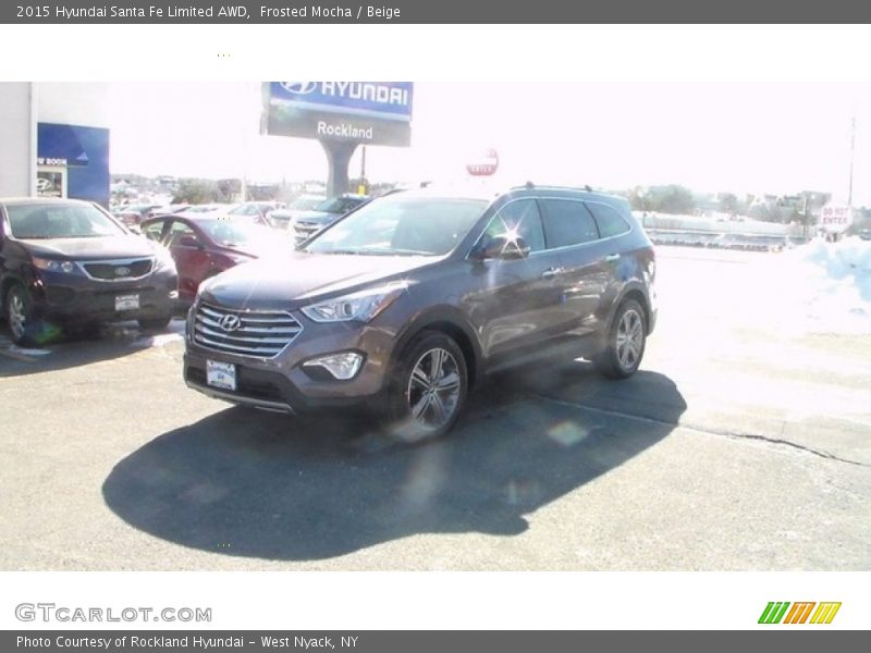 Frosted Mocha / Beige 2015 Hyundai Santa Fe Limited AWD