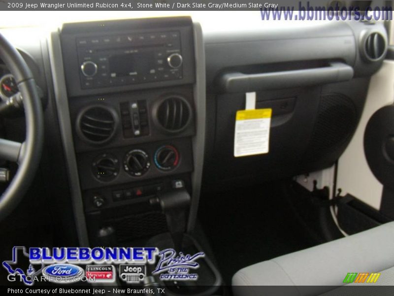 Stone White / Dark Slate Gray/Medium Slate Gray 2009 Jeep Wrangler Unlimited Rubicon 4x4