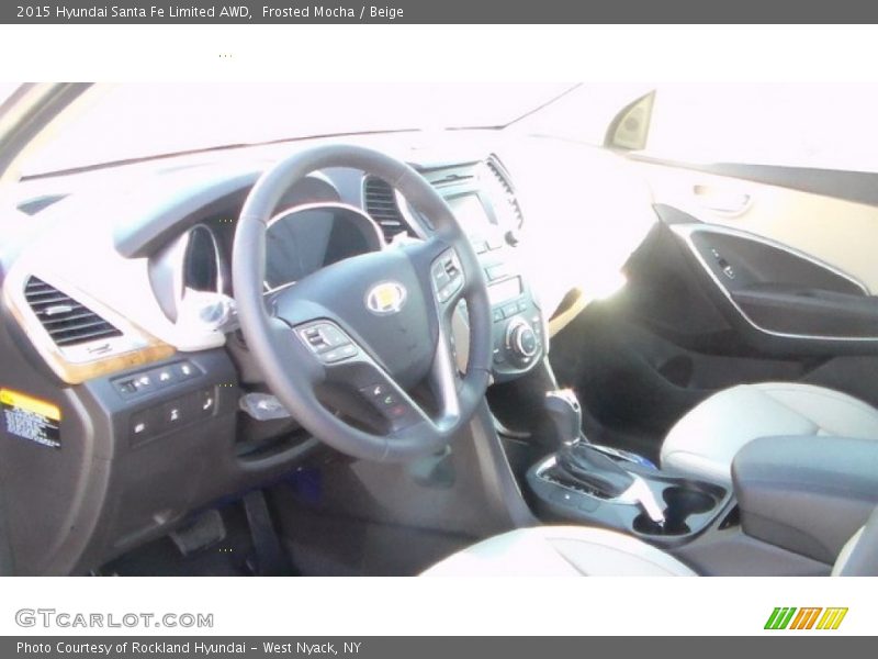 Frosted Mocha / Beige 2015 Hyundai Santa Fe Limited AWD