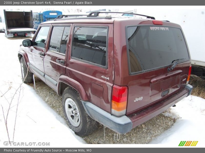 Sienna Pearl / Agate Black 2000 Jeep Cherokee Sport 4x4