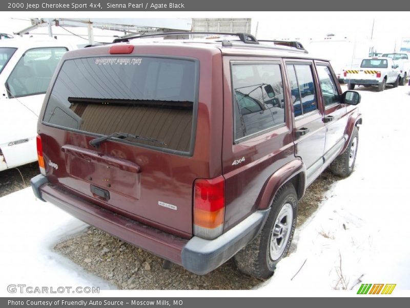 Sienna Pearl / Agate Black 2000 Jeep Cherokee Sport 4x4