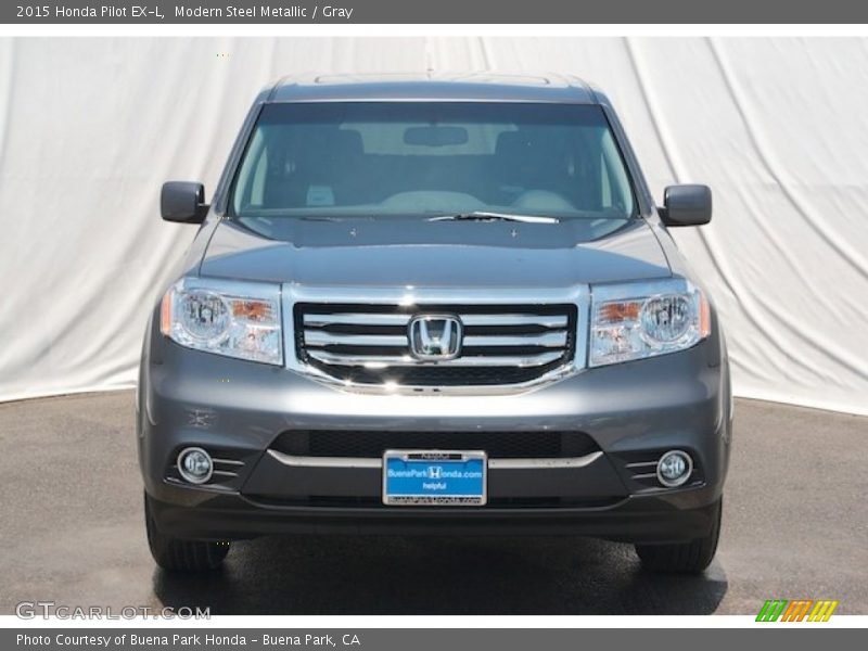 Modern Steel Metallic / Gray 2015 Honda Pilot EX-L