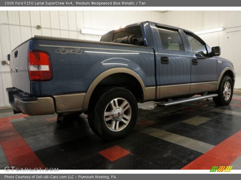 Medium Wedgewood Blue Metallic / Tan 2006 Ford F150 Lariat SuperCrew 4x4