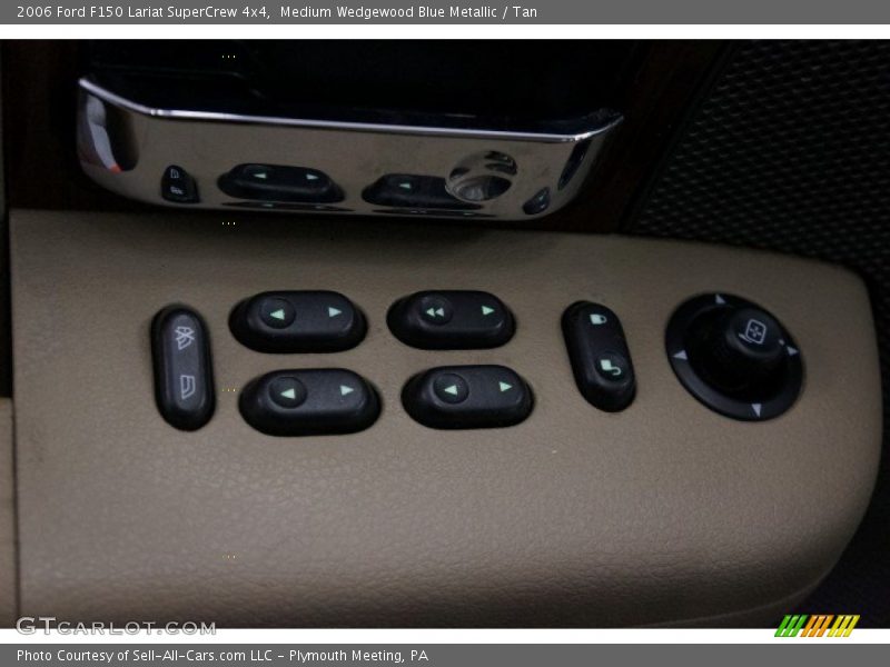 Medium Wedgewood Blue Metallic / Tan 2006 Ford F150 Lariat SuperCrew 4x4