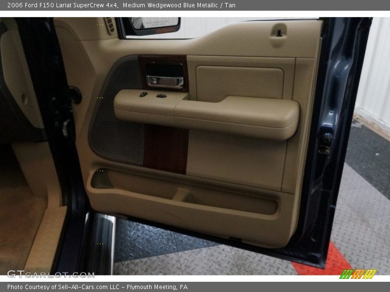 Medium Wedgewood Blue Metallic / Tan 2006 Ford F150 Lariat SuperCrew 4x4