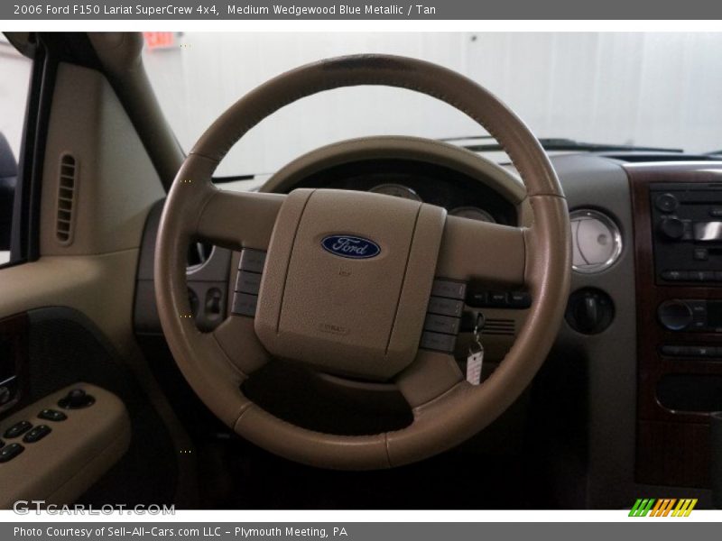 Medium Wedgewood Blue Metallic / Tan 2006 Ford F150 Lariat SuperCrew 4x4