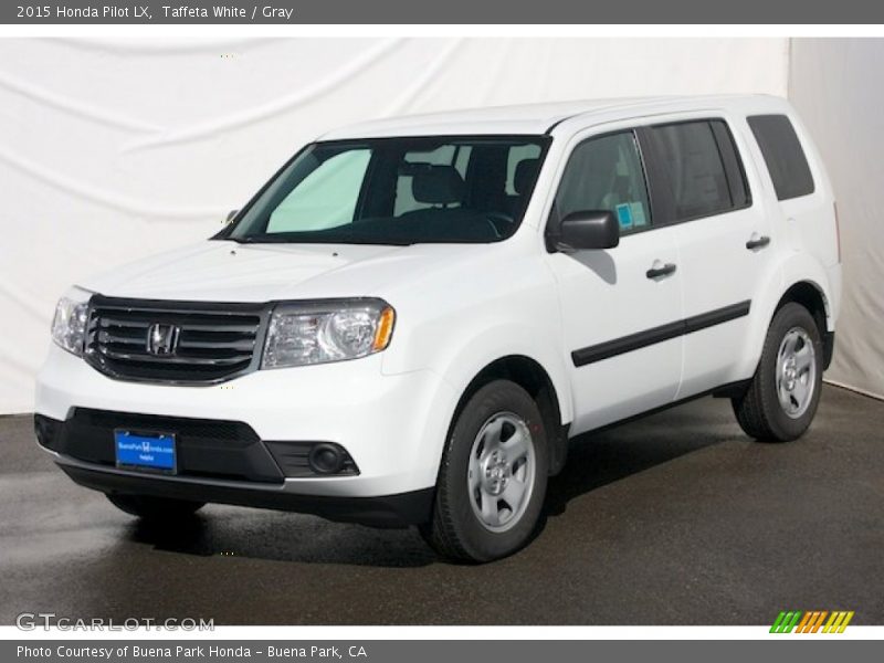 Taffeta White / Gray 2015 Honda Pilot LX