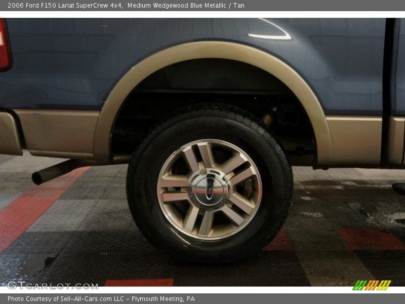 Medium Wedgewood Blue Metallic / Tan 2006 Ford F150 Lariat SuperCrew 4x4