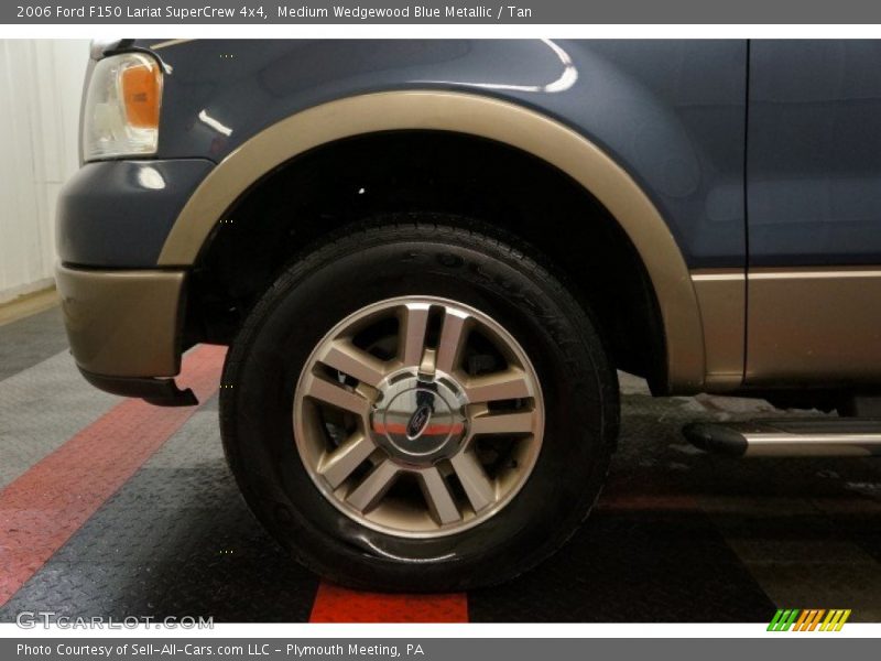 Medium Wedgewood Blue Metallic / Tan 2006 Ford F150 Lariat SuperCrew 4x4