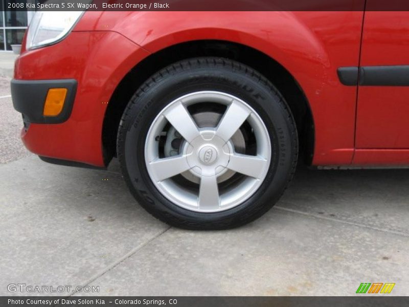 Electric Orange / Black 2008 Kia Spectra 5 SX Wagon