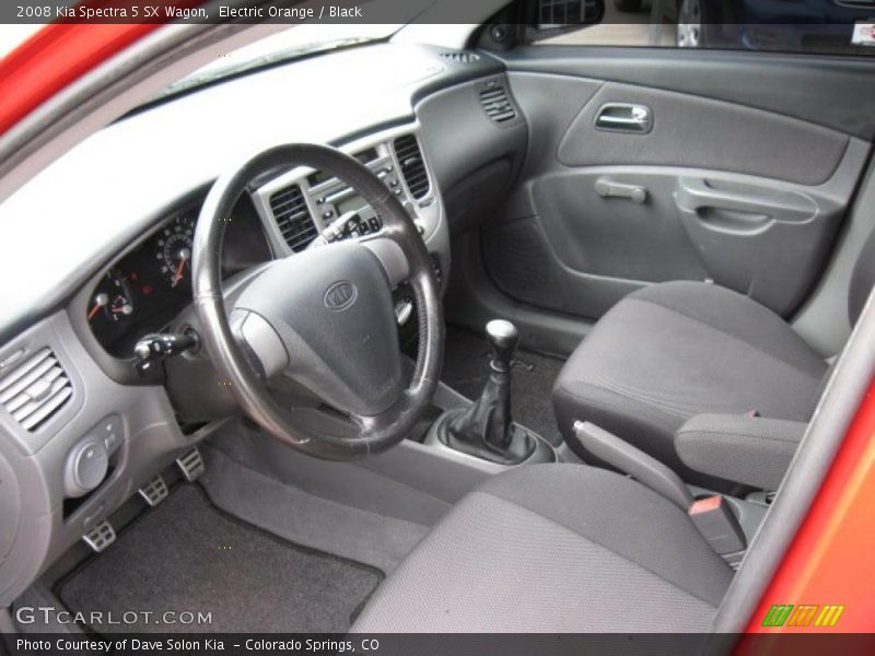 Electric Orange / Black 2008 Kia Spectra 5 SX Wagon