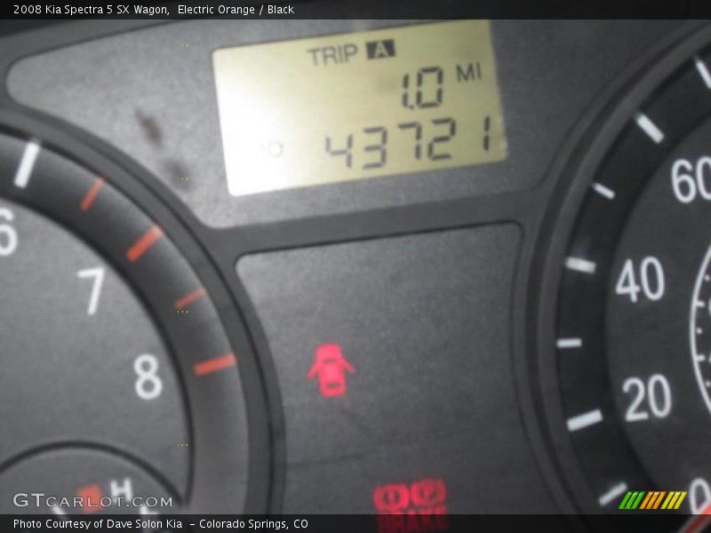 Electric Orange / Black 2008 Kia Spectra 5 SX Wagon