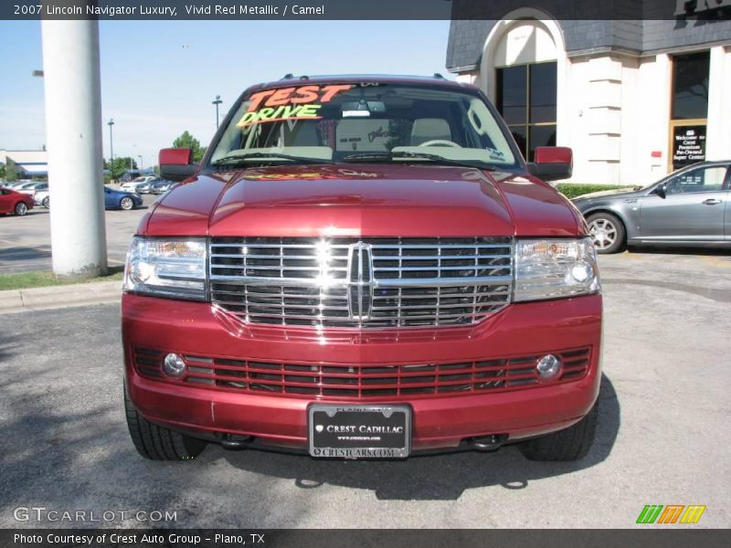 Vivid Red Metallic / Camel 2007 Lincoln Navigator Luxury