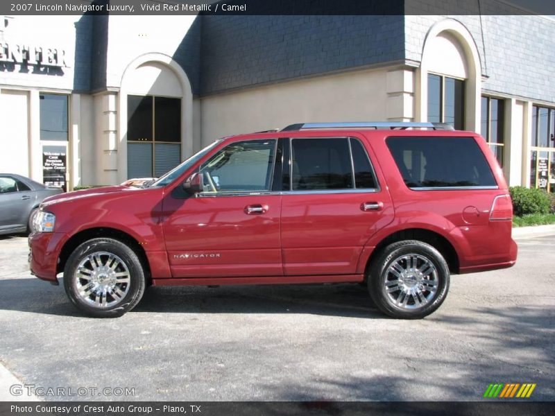 Vivid Red Metallic / Camel 2007 Lincoln Navigator Luxury