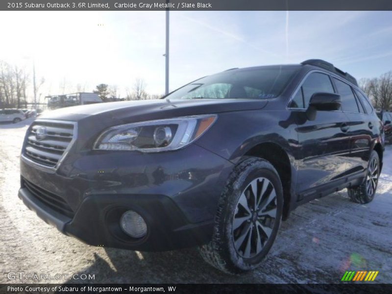 Carbide Gray Metallic / Slate Black 2015 Subaru Outback 3.6R Limited