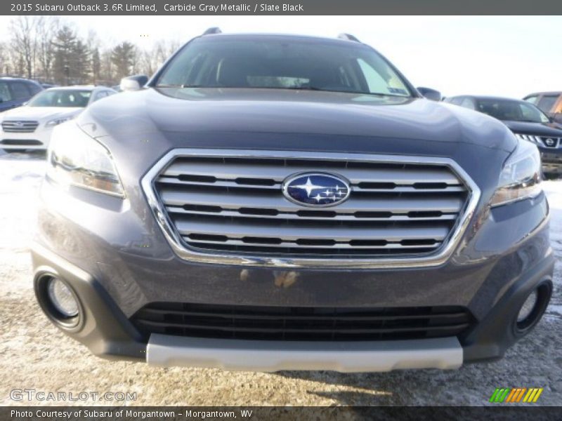 Carbide Gray Metallic / Slate Black 2015 Subaru Outback 3.6R Limited
