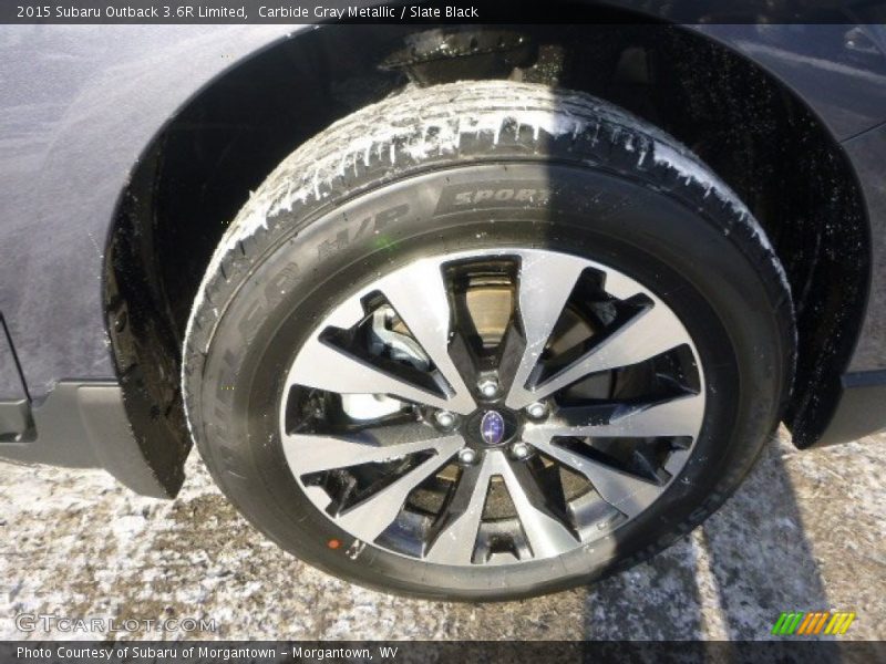 Carbide Gray Metallic / Slate Black 2015 Subaru Outback 3.6R Limited