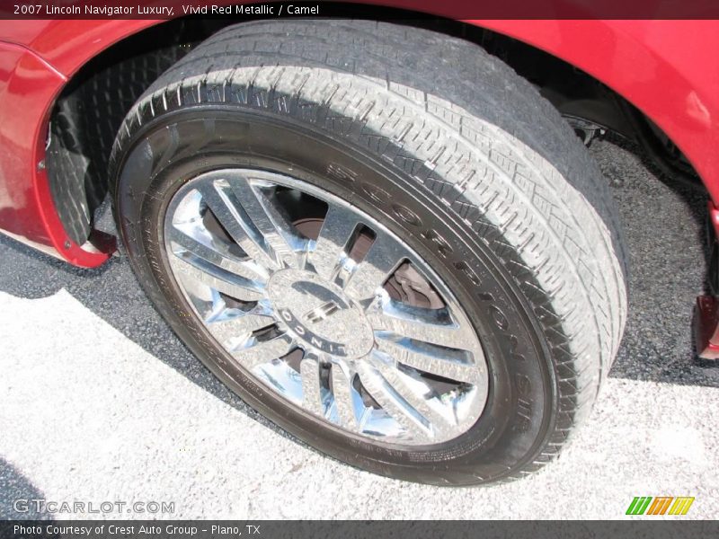 Vivid Red Metallic / Camel 2007 Lincoln Navigator Luxury