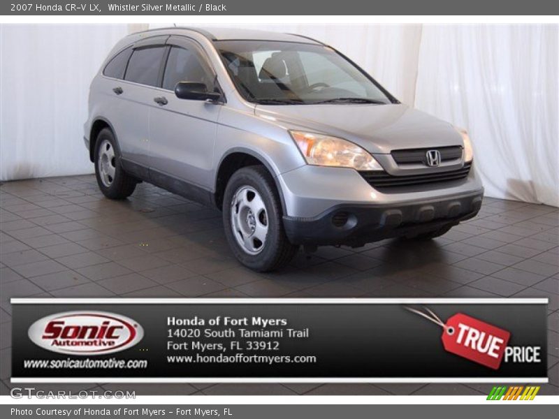 Whistler Silver Metallic / Black 2007 Honda CR-V LX