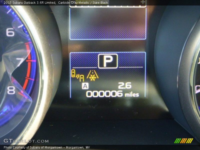 Carbide Gray Metallic / Slate Black 2015 Subaru Outback 3.6R Limited