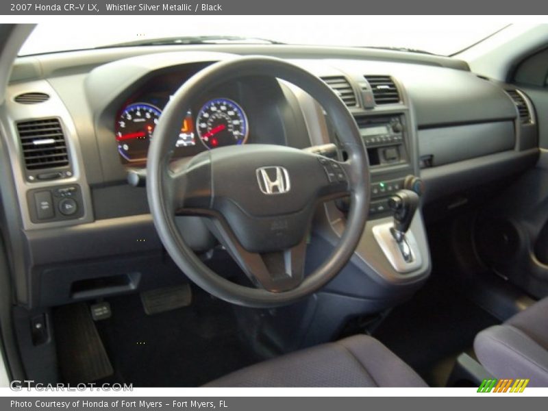 Whistler Silver Metallic / Black 2007 Honda CR-V LX