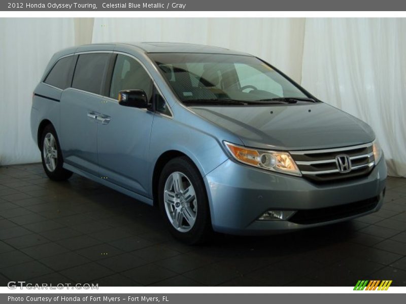Celestial Blue Metallic / Gray 2012 Honda Odyssey Touring