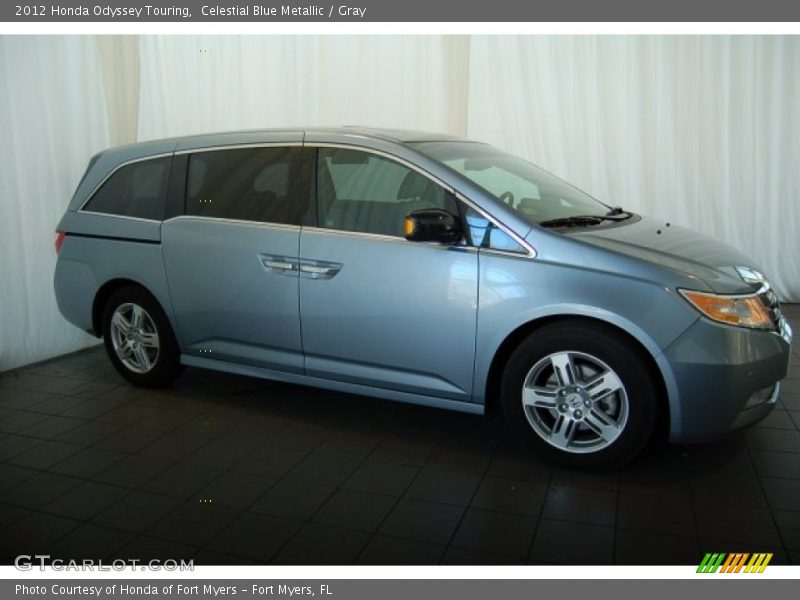 Celestial Blue Metallic / Gray 2012 Honda Odyssey Touring