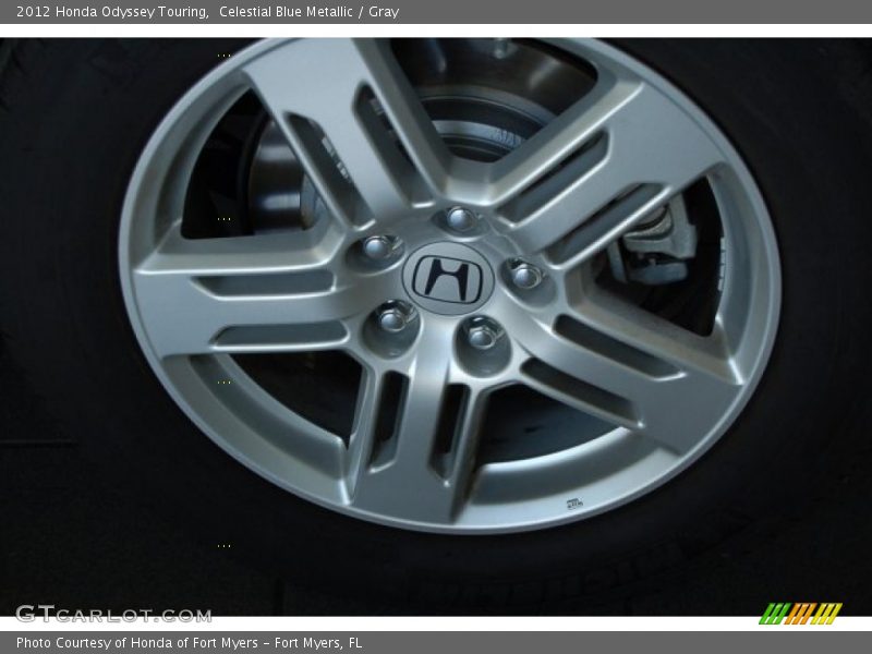 Celestial Blue Metallic / Gray 2012 Honda Odyssey Touring