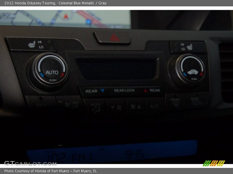 Celestial Blue Metallic / Gray 2012 Honda Odyssey Touring