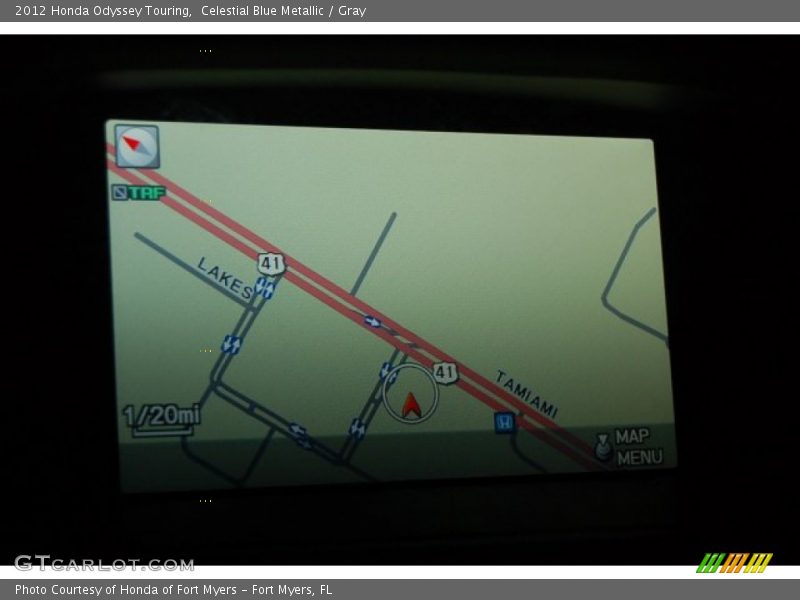 Celestial Blue Metallic / Gray 2012 Honda Odyssey Touring