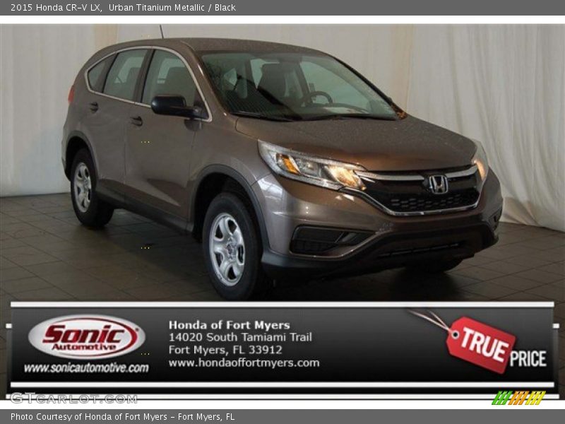 Urban Titanium Metallic / Black 2015 Honda CR-V LX