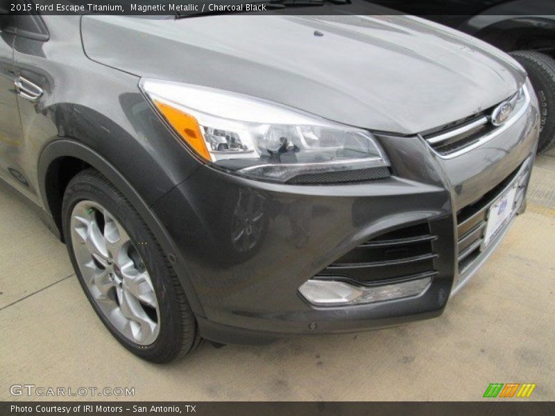 Magnetic Metallic / Charcoal Black 2015 Ford Escape Titanium