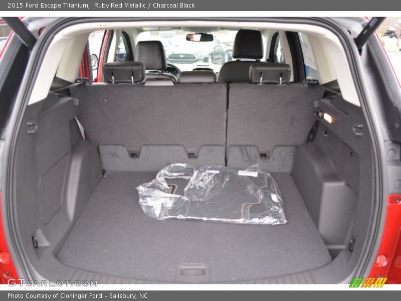 Ruby Red Metallic / Charcoal Black 2015 Ford Escape Titanium