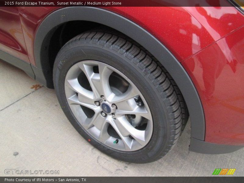 Sunset Metallic / Medium Light Stone 2015 Ford Escape Titanium