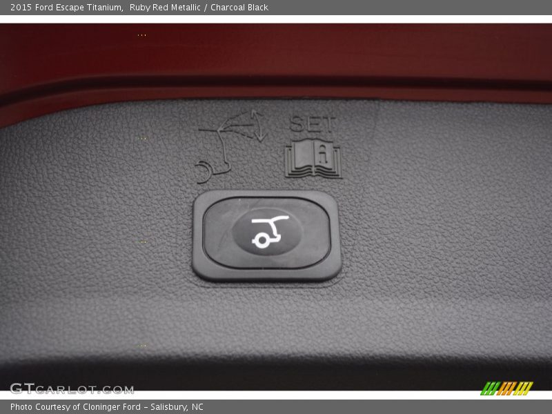 Ruby Red Metallic / Charcoal Black 2015 Ford Escape Titanium