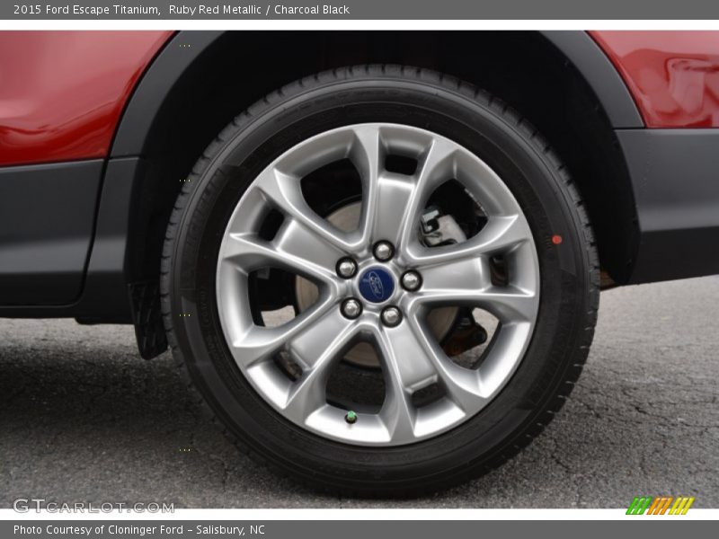 Ruby Red Metallic / Charcoal Black 2015 Ford Escape Titanium