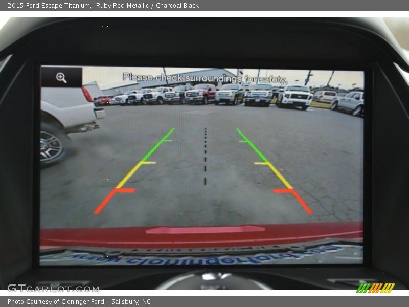 Ruby Red Metallic / Charcoal Black 2015 Ford Escape Titanium