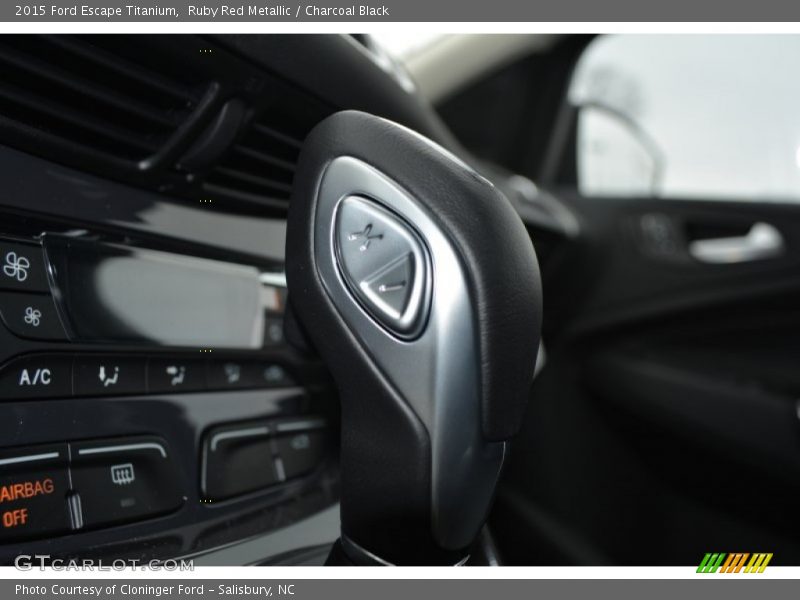 Ruby Red Metallic / Charcoal Black 2015 Ford Escape Titanium