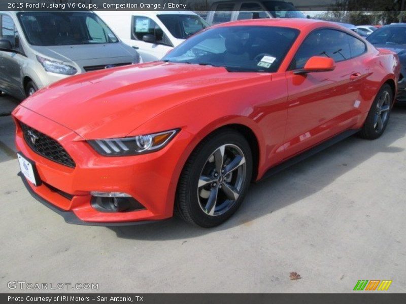Competition Orange / Ebony 2015 Ford Mustang V6 Coupe